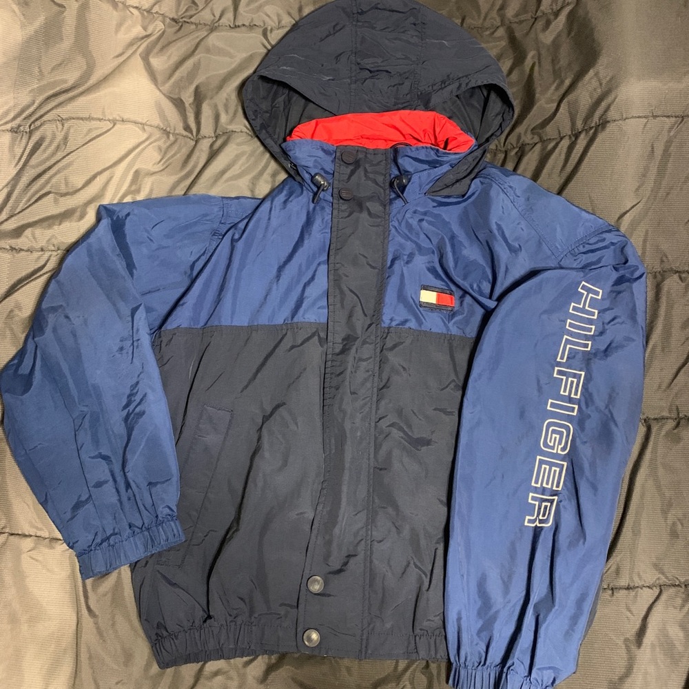 Tommy Hilfiger Blue Mens Windbreaker Large